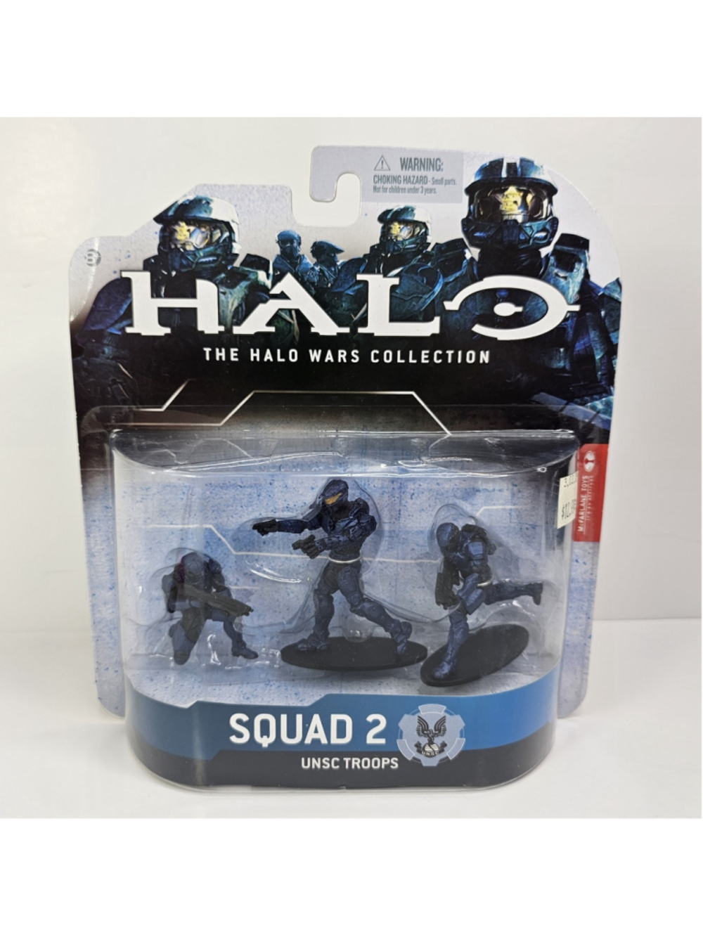 SEALED McFarlane Toys The Halo Wars Collection Squad 2 Troops Blue Figures NEW